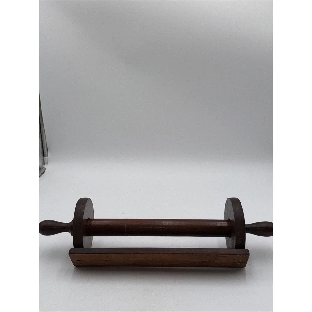 Vintage Wooden Wall Mount Paper Towel Holder Cottage Core Rustic Kitchen Decor